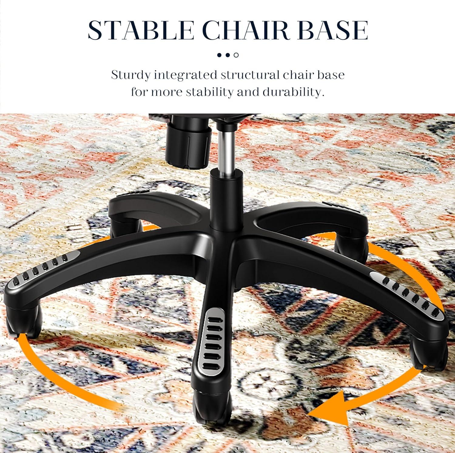 imageGABRYLLY Ergonomic Office Chair High Back Home Desk Chair with Headrest FlipUp Arms 90120 Tilt Lock and Wide Cushion Big and Tall Mesh Chairs for Man Woman Grey Task ChairNavy Blue