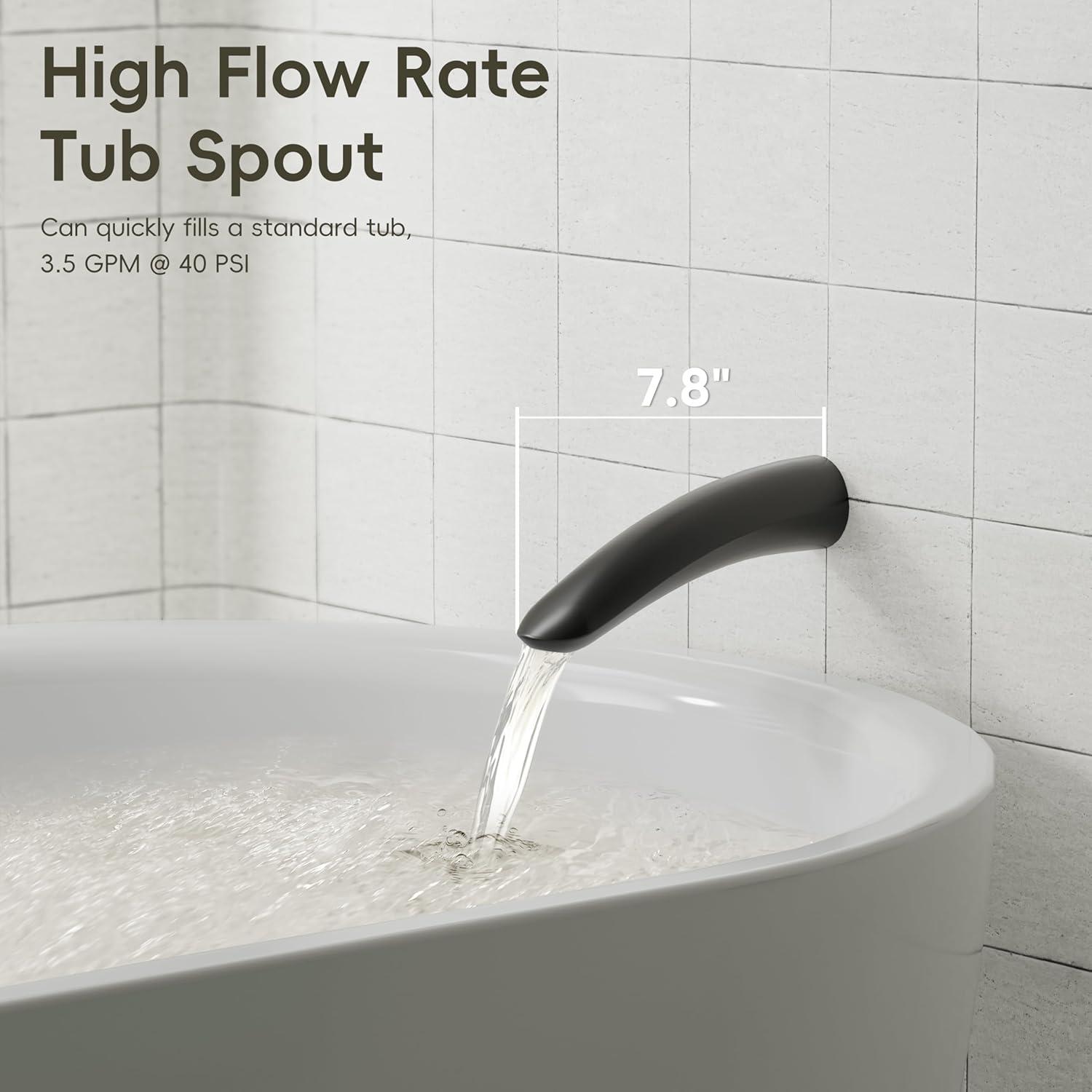 imageGabrylly Gold Shower Head System Shower Faucet Set with Pressure Balance Shower Valve 10 Inch Shower Heads with 5Setting handheld Spray Combo High Pressure Shower Fixtures Brushed GoldMatte Black