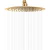 imageGabrylly 12quot Rain Shower Head Stainless Steel Rainfall Ceiling Mount Shower Head Brushed Gold 25 GPM Water Flow