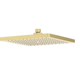 Gabrylly 10″ Gold Shower Head, 2.5 GPM Water Flow Ceiling Mount Rain Shower Head, High Pressure Rainfall Showerheads, Brushed Zirconium Gold(Brushed Zirconium Gold)