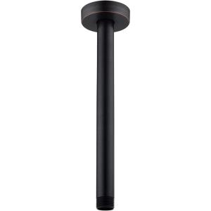 Gabrylly 8 Inches Round Celing Shower Arm with Flange Solid Brass, Oil Rubbed Bronze